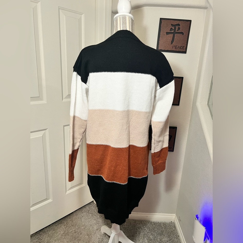 Josephine $57 Color Block Longsleeve knitted sweater Dress - Picture 5 of 9